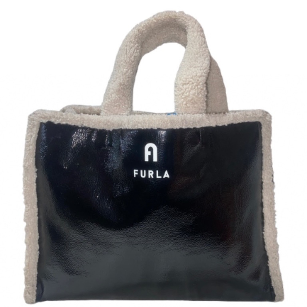 Furla Black and Cream Opportunity Tote Bag